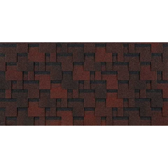 Гибкая черепица Docke EURASIA ЛАБИРИНТ Красный