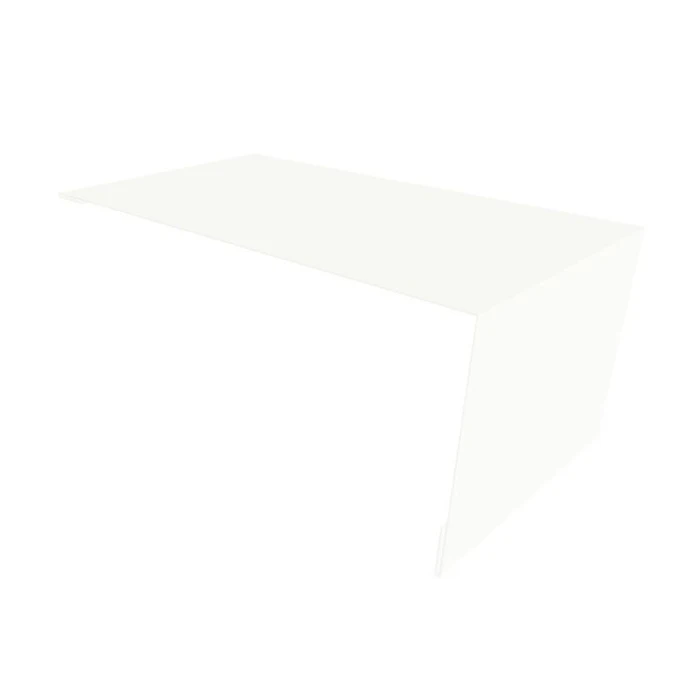 Планка мансардная 0,45 PE с пленкой RAL 9003 сигнальный белый