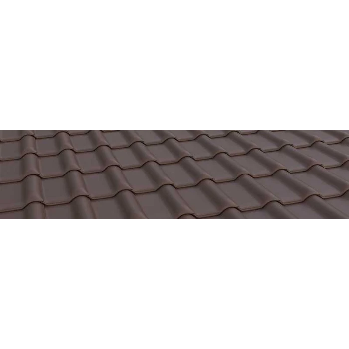 Керамическая черепица Braas Рубин 13V Ангоб темно-коричневый