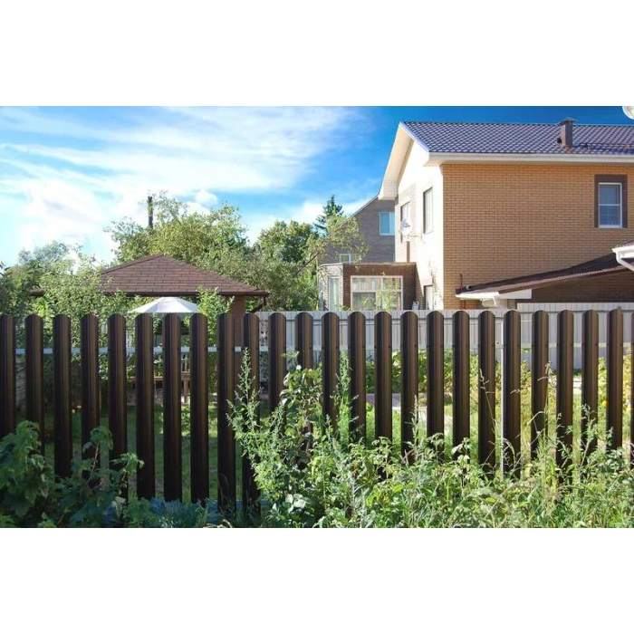 Штакетник М-образный А фигурный Grand Line 0,5 Satin RAL 9005 Черный